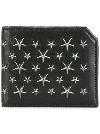 Férfi Jimmy Choo Albany Billfold Pénztárca Fekete | AEZKH-0769