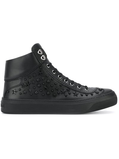 Férfi Jimmy Choo Argyile' High Top Tornacipő Fekete | AEZKH-0365