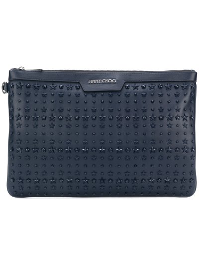 Férfi Jimmy Choo Derek Clutch Táska Sötétkék Kék | AEZKH-0712