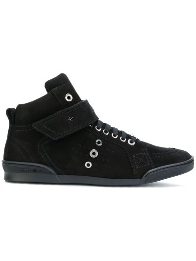 Férfi Jimmy Choo Lewis Hi-top Tornacipő Fekete | AEZKH-0379