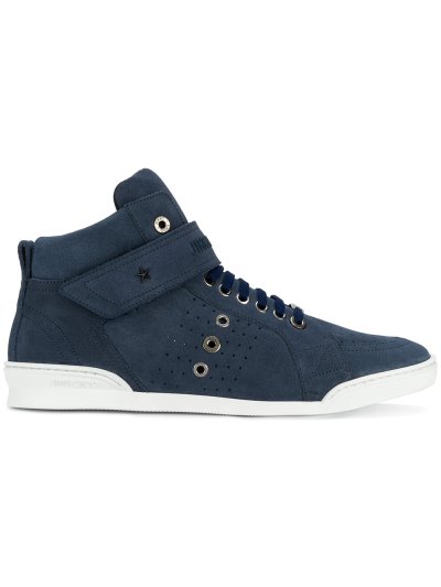 Férfi Jimmy Choo Lewis Hi-top Tornacipő Kék | AEZKH-0386