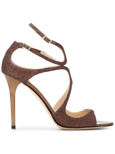 Női Jimmy Choo Bronze Paloma Lang 110 Szandál Barna | AEZKH0049