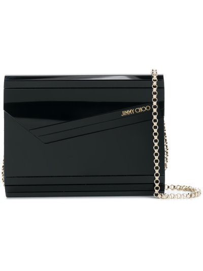 Női Jimmy Choo Candy Clutch Táska Fekete | AEZKH-0690