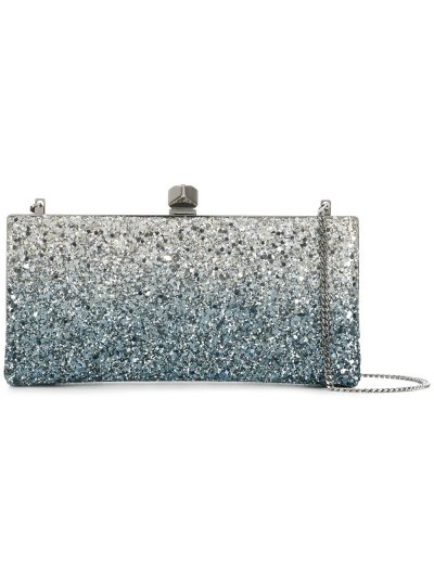 Női Jimmy Choo Celeste Clutch Táska Metal / Titán / Kék | AEZKH-0656