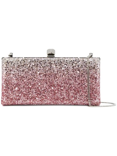 Női Jimmy Choo Celeste Clutch Táska Rózsaszín / Lila / Platina | AEZKH-0619