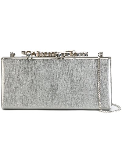 Női Jimmy Choo Celeste Clutch Táska Szürke / Titán | AEZKH-0647