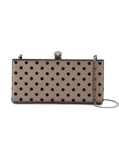 Női Jimmy Choo Celeste Polka Dot Clutch Táska Szürke / Fekete | AEZKH-0635