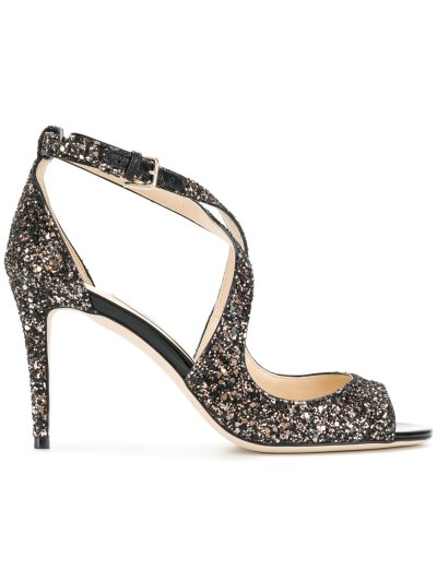 Női Jimmy Choo Emily 85 Szandál Fekete | AEZKH0022