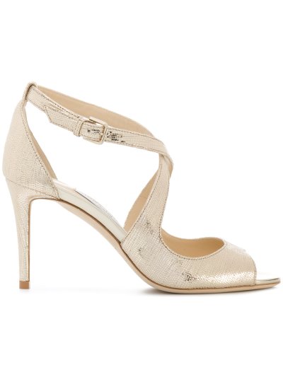 Női Jimmy Choo Emily 85 Szandál Metal Arany | AEZKH0021