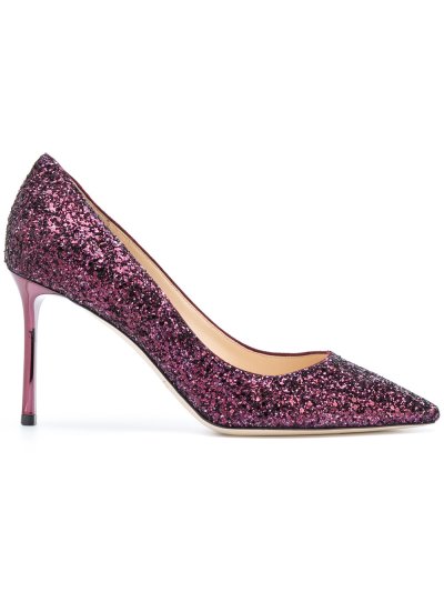 Női Jimmy Choo Glitter Körömcipő Rózsaszín / Lila | AEZKH-0179