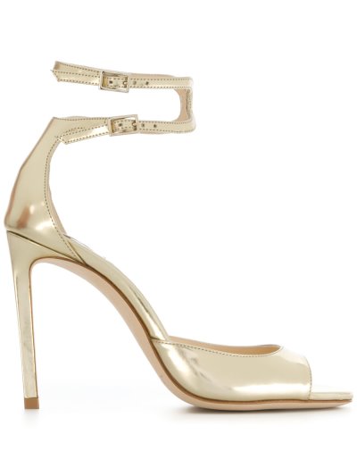 Női Jimmy Choo Lane 100 Szandál Metal Arany | AEZKH0064