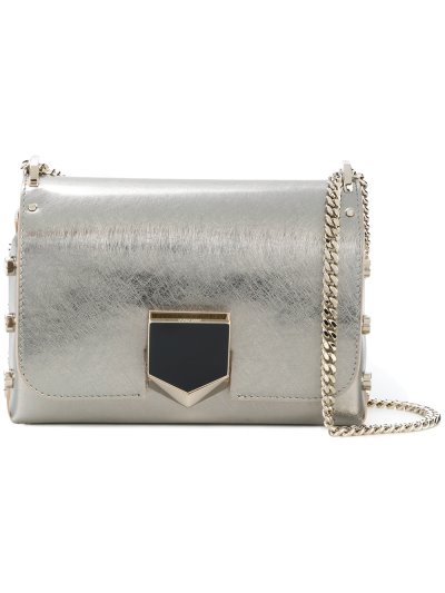 Női Jimmy Choo Lockett Petite Válltáska Metal / Titán | AEZKH-0503