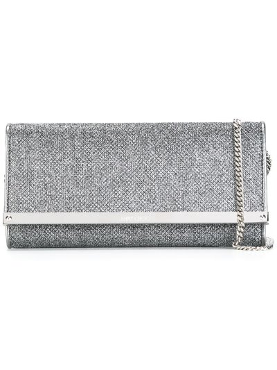 Női Jimmy Choo Milla Clutch Táska Metal / Sötétszürke | AEZKH-0687