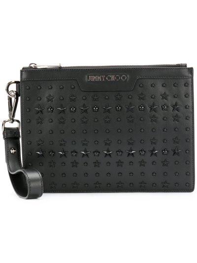 Női Jimmy Choo Mini Derek Clutch Táska Fekete | AEZKH-0669