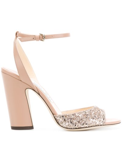 Női Jimmy Choo Miranda 100 Glitter Szandál Rózsaszín / Lila | AEZKH0072