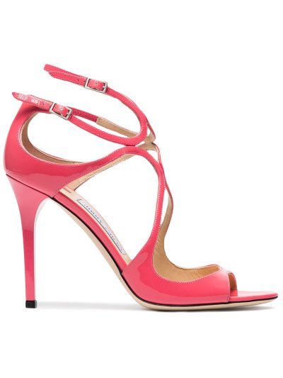 Női Jimmy Choo Pink Lakkbőr Lang 100 Körömcipő Rózsaszín / Lila | AEZKH-0026