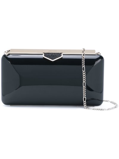 Női Jimmy Choo Rectangle Clutch Táska Fekete | AEZKH-0607