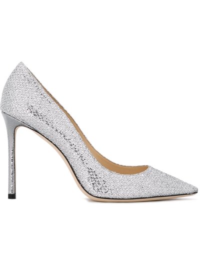 Női Jimmy Choo Romy 100 Körömcipő Metal / Titán | AEZKH-0182