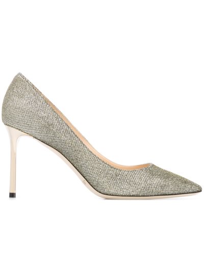 Női Jimmy Choo Romy 85' Körömcipő Metal / Zöld | AEZKH-0111