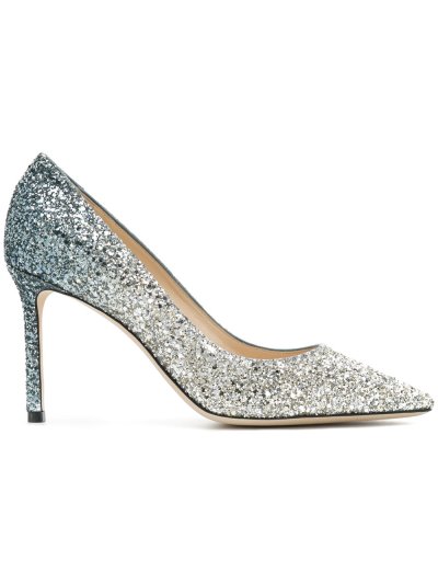 Női Jimmy Choo Romy 85 Körömcipő Metal / Titán / Kék | AEZKH-0145