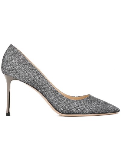 Női Jimmy Choo Romy 85 Körömcipő Metal / Sötétszürke | AEZKH-0157