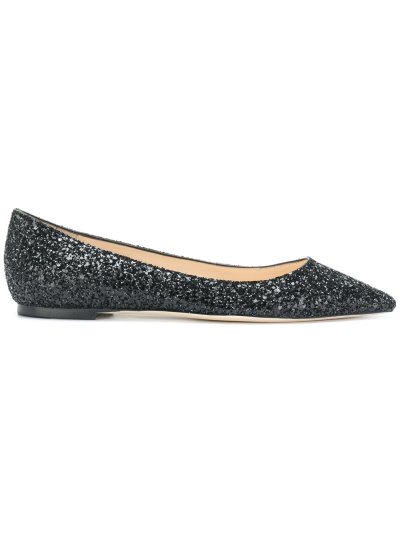 Női Jimmy Choo Romy Balerina Cipő Fekete | AEZKH-0353