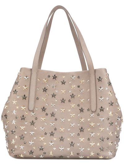 Női Jimmy Choo Sofia Tote Táska Szürke / Világos Khaki / Metal | AEZKH-0451