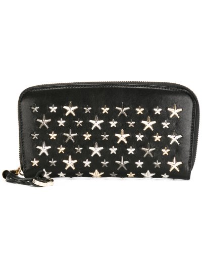 Női Jimmy Choo Star Embellished Pénztárca Fekete | AEZKH-0724