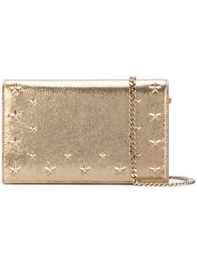 Női Jimmy Choo Star Studded Clutch Táska Sárga / Narancssárga / Arany | AEZKH-0677