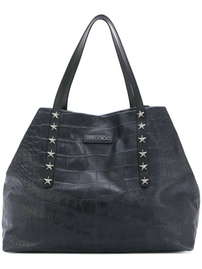 Női Jimmy Choo Textured Tote Táska Sötétkék Kék | AEZKH-0443