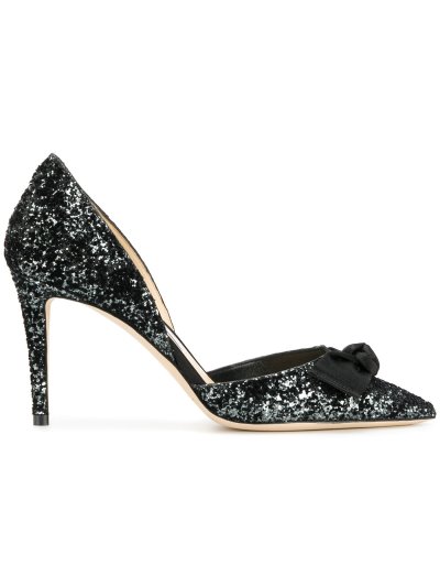 Női Jimmy Choo Twinkle 85 Körömcipő Fekete / Sötétszürke | AEZKH-0097