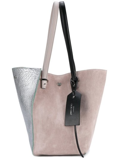 Női Jimmy Choo Twist Tote Táska Szürke / Platina | AEZKH-0444